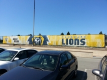 Vanguard Lions Mesh Fence Banner